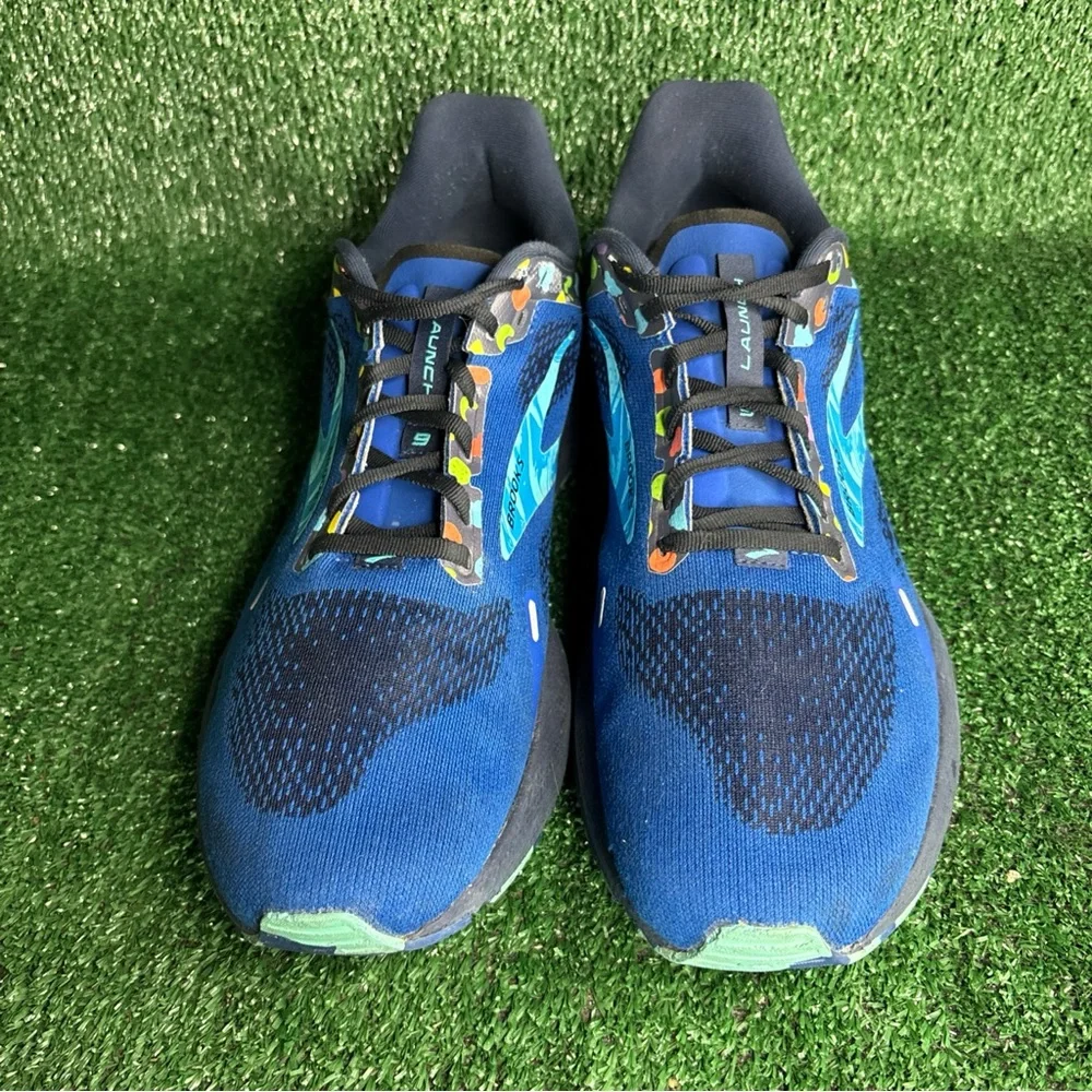 Brooks Men's Launch 9 Running Shoes Blue Peacoat‎ Yellow Size 13 - 1203731B462